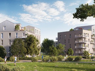 Appartement immobilier neuf pour défiscalisation en loi pinel dans le 14 à Caen